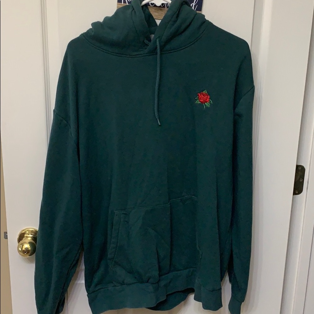 Green  Cotton Hoodie